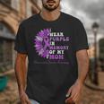 I Wear Purple In Memory Of My Mom Pancreatic Cancer Ribbon Unisex T-Shirt I Wear Purple In Memory Of My Mom Pancreatic Cancer Ribbon Unisex T-Shirt