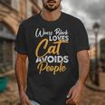 Wears Loves Cats Avoids People I Introvert Unisex T-Shirt