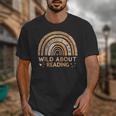 Wild About Reading Books Reader Lover Bookworm Librarian Unisex T-Shirt Wild About Reading Books Reader Lover Bookworm Librarian Unisex T-Shirt