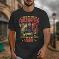 Woman Firefighter Aunt TiTi Auntie Black Graduation Unisex T-Shirt