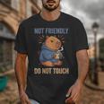 Women's Grouchy Capybara Not Friendly Do Not Touch Introvert Unisex T-Shirt Women's Grouchy Capybara Not Friendly Do Not Touch Introvert Unisex T-Shirt