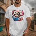 Adorable Book Lover Axolotl With Reading Glasses Cute Unisex T-Shirt Adorable Book Lover Axolotl With Reading Glasses Cute Unisex T-Shirt