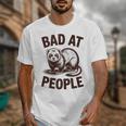 Bad At People Ferret Introvert Saying Slogan Unisex T-Shirt Bad At People Ferret Introvert Saying Slogan Unisex T-Shirt