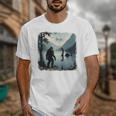 Bigfoot Sasquatch & Loch Ness Monster Introvert Bruh Unisex T-Shirt Bigfoot Sasquatch & Loch Ness Monster Introvert Bruh Unisex T-Shirt