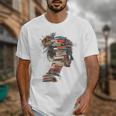 Books Lover Women Art Colorful Drawing Graphic Books Unisex T-Shirt