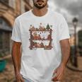 Christmas Cats Bookshelf Gingerbread Unisex T-Shirt Christmas Cats Bookshelf Gingerbread Unisex T-Shirt