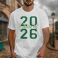Class Of 2026 Graduation Varsity Green And On The Back Unisex T-Shirt
