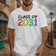 Class Of 2031 Pre-K -12th Grade Hand Prints Space Graduation Unisex T-Shirt