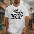 Class Of 2037 Senior Retro 2037 Grad Graduate Graduation Unisex T-Shirt