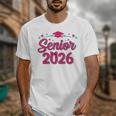 Coquette Pink Bow Senior 2026 Class Of Graduation Unisex T-Shirt