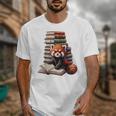 Cute Red Panda Reading Book Animal Bookworm Unisex T-Shirt