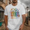 Equal Rights Book Flower Equality Peace Love Kindness Book Unisex T-Shirt