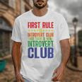 First Rule Of Introvert Club Is There Is No Introvert Club Raglan Baseball Tee Unisex T-Shirt First Rule Of Introvert Club Is There Is No Introvert Club Raglan Baseball Tee Unisex T-Shirt