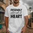 Friendly Introvert At Heart Raglan Baseball Tee Unisex T-Shirt Friendly Introvert At Heart Raglan Baseball Tee Unisex T-Shirt