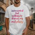 Introverted Willing To Discuss Red Platy Introvert Unisex T-Shirt