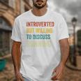Introverted But Willing To Discuss Running Hobby Unisex T-Shirt Introverted But Willing To Discuss Running Hobby Unisex T-Shirt
