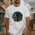 Just Me And My Yeti Retro Sunset Mountain Hiking Introvert Unisex T-Shirt Just Me And My Yeti Retro Sunset Mountain Hiking Introvert Unisex T-Shirt