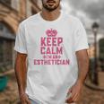 Keep Calm I'm An Esthetician Graduation Esthetician Premium Unisex T-Shirt