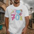 I Love 70's Retro Style Nostalgia Vibe 1970's Party Premium Tri-Blend Unisex T-Shirt