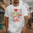 I Love 90's Music Retro Style Nostalgia Cassette 1990s Party Premium Tri-Blend Unisex T-Shirt