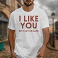 I Like You But Got No Game Introvert Minimalist Joke Unisex T-Shirt