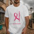Pink In Memory Of Aunt Breast Cancer Awareness American Flag Unisex T-Shirt