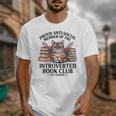 Proud Introverted Book Club Anti Social Reader Pet Cat Unisex T-Shirt