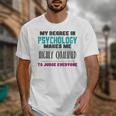 Qualified Psychologist PhD PsyD Shirt Graduation Unisex T-Shirt
