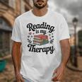 Reading Is My Therapy Book Lover Bookworm Unisex T-Shirt