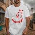 Red In Memory Of My Son In Law Heart Disease Awareness Month Raglan Baseball Tee Unisex T-Shirt