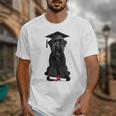 Russian Terrier Dog Graduation Cap Graduate Owner Grad Unisex T-Shirt