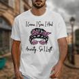 I Came I Saw I Had Anxiety So I Left Messy Bun Introvert Unisex T-Shirt