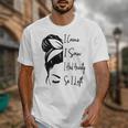 I Came I Saw I Had Anxiety So I Left Messy Bun Introvert Unisex T-Shirt