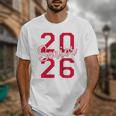 Senior 2026 Graduation Varsity Red Letters On The Back Unisex T-Shirt