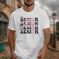 Senior 2027 Class Of 2027 Coquette Pink Bow Graduation 2027 Unisex T-Shirt