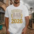 Senior Dad Class Of 2026 Purple Yellow Vintage Graduation Unisex T-Shirt