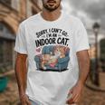 Sorry I Can’t Go I’m An Indoor Cat Couch Introvert Cat Unisex T-Shirt
