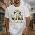 Super Proud Little Sister Of 2025 Graduate Graduation Family Unisex T-Shirt
