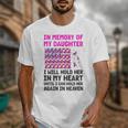 USA Flag With Pink And Black Ribbon In Memory Of My Daughter For Women Men Unisex T-Shirt USA Flag With Pink And Black Ribbon In Memory Of My Daughter For Women Men Unisex T-Shirt