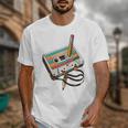 Vintage Cassette Tape And Pencil Nostalgia Party 70s 80s 90s Premium Unisex T-Shirt