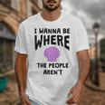 I Wanna Be Where The People Aren't Introvert Unisex T-Shirt I Wanna Be Where The People Aren't Introvert Unisex T-Shirt