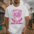 I Wear Pink In Memory Of Great Grandma Breast Cancer Graphic Unisex T-Shirt I Wear Pink In Memory Of Great Grandma Breast Cancer Graphic Unisex T-Shirt