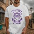 Wear Purple In Memory Of My Aunt Pancreatic Cancer Awareness Unisex T-Shirt Wear Purple In Memory Of My Aunt Pancreatic Cancer Awareness Unisex T-Shirt