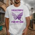 I Wear Purple In Memory For My Son Epilepsy Awareness Ribbon Unisex T-Shirt I Wear Purple In Memory For My Son Epilepsy Awareness Ribbon Unisex T-Shirt