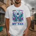I Wear Teal Purple In Memory Of My Dad Suicide Awareness Unisex T-Shirt