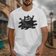 Yk2 Grunge Scary Cat With Tail Tomboy 90s Nostalgia Indie Unisex T-Shirt