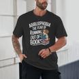 Abibliophobia Dog Book Lover Library Unisex T-Shirt