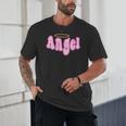 Angel Y2k Aesthetic 2000s Millennial Nostalgia Retro Pink Unisex T-Shirt Angel Y2k Aesthetic 2000s Millennial Nostalgia Retro Pink Unisex T-Shirt