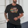 I Like Animals More Than People Sarcastic Introvert Unisex T-Shirt I Like Animals More Than People Sarcastic Introvert Unisex T-Shirt