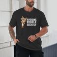 Avoiding People Secretly Cat Introvert Humor Unisex T-Shirt Avoiding People Secretly Cat Introvert Humor Unisex T-Shirt